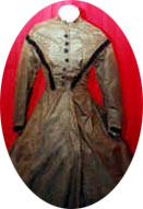 1846 silk wedding dress